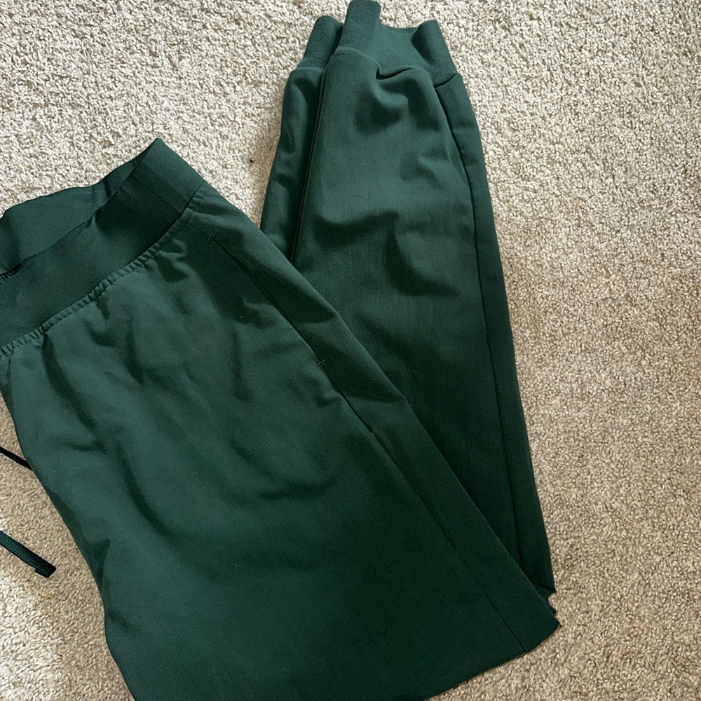 Dark Green Jogger Scrub Pants